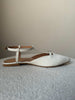 Pointed Mary Janes - White