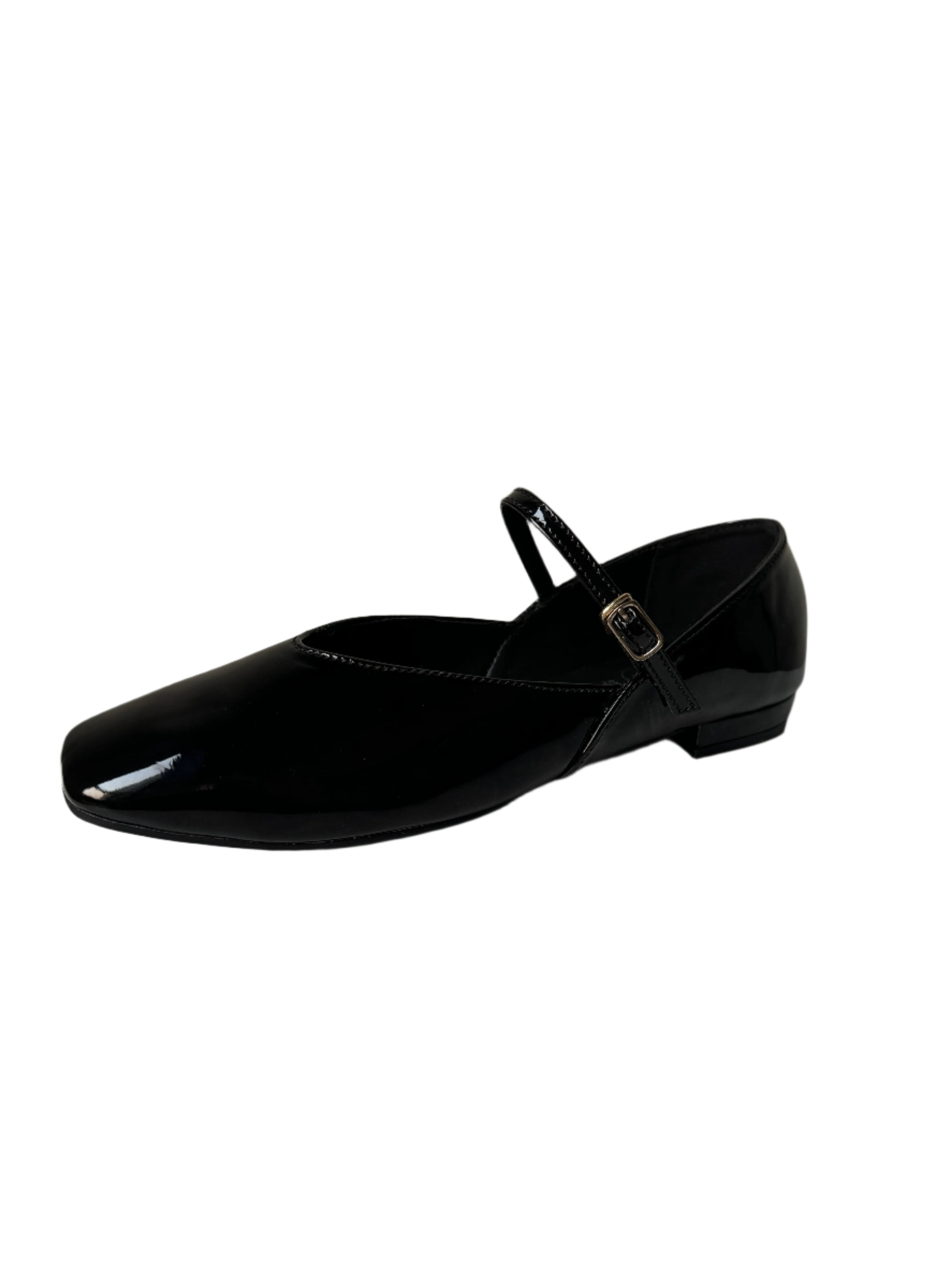 BALLET FLATS- BLACK - ZEVIDA.PK