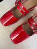 MARY JANE RED - BLOCK HEELS