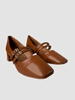 MARY JANE TAN - BLOCK HEELS