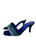 FANCY BLUE SILVER HEELS - ZEVIDA.PK