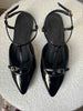 Pointed Mary Janes - White