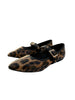LEAPORD MARY JANES - Brown - ZEVIDA.PK