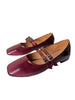 MARY JANE CHERRY RED - FLATS - ZEVIDA.PK