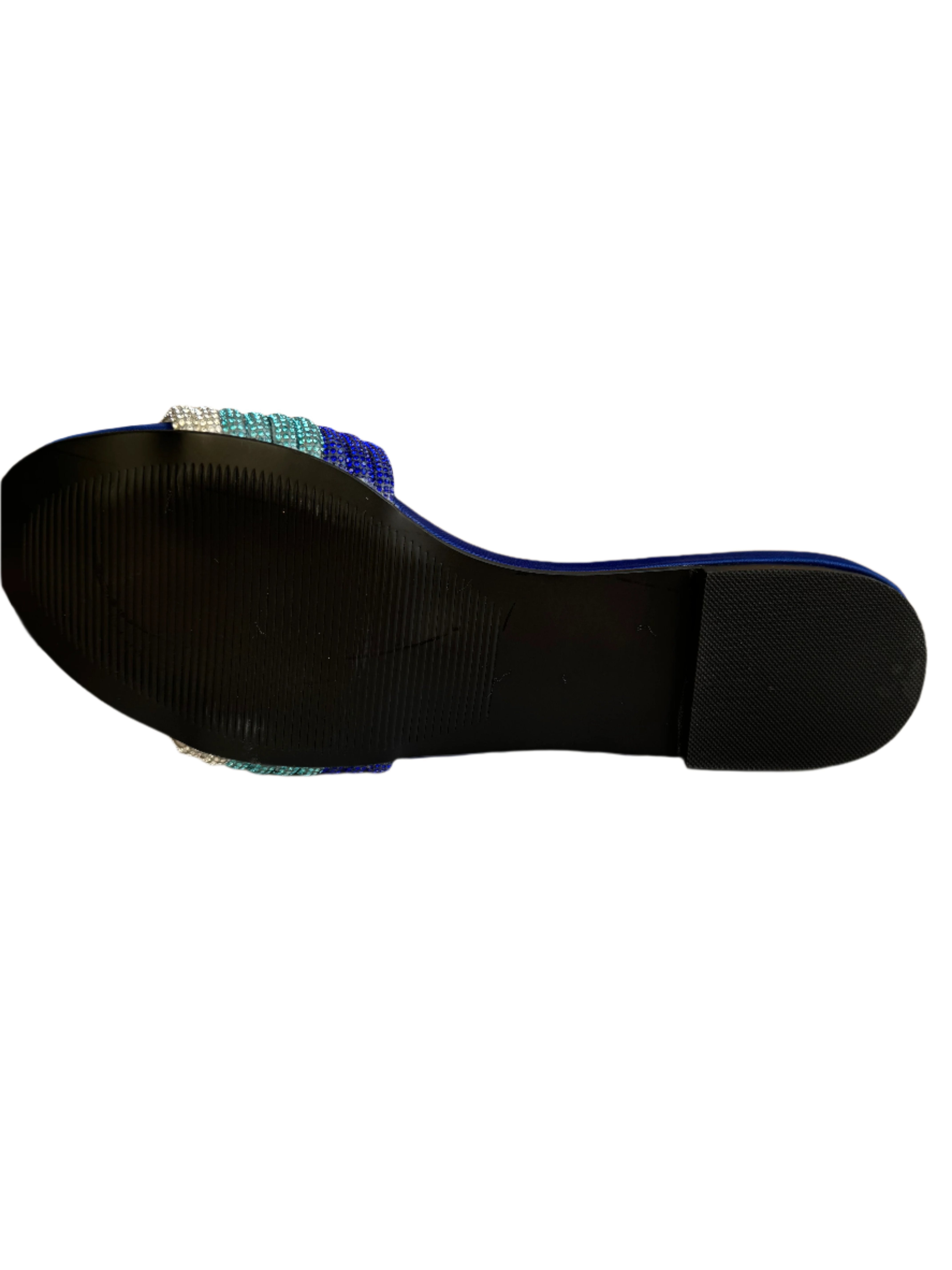 FANCY BLUE SILVER FLATS - ZEVIDA.PK
