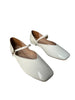 BALLET FLATS- IVORY - ZEVIDA.PK