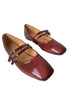 MARY JANE CHERRY RED - FLATS - ZEVIDA.PK