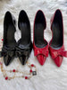 RED COURT SHOES HEEL