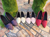 Lotus - Blue Flat Pumps