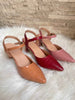 CAMEL BROWN SLINGBACK HEELS
